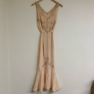 Vintage Silk Dress or Nightgown - Blush